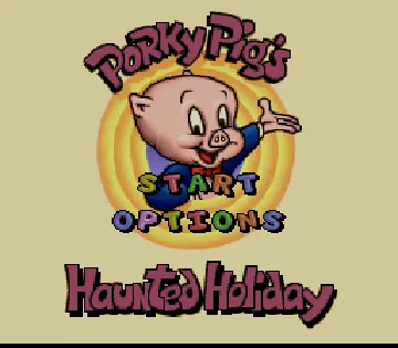 Porky Pig's Haunted Holiday (USA) screen shot title